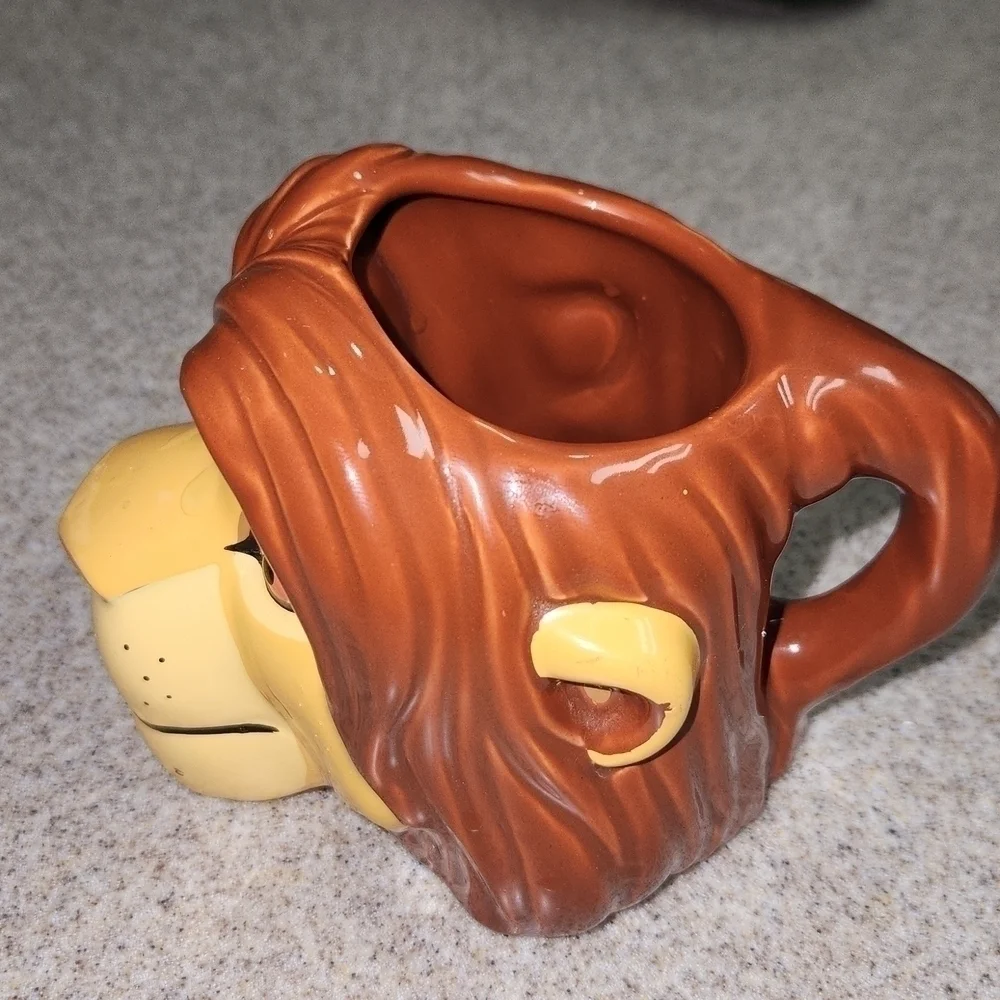 Lion King Simba Figural Mug 3D Rare Early 1990s